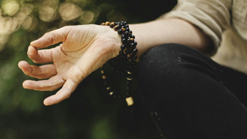 Yoga mudra hand gesture