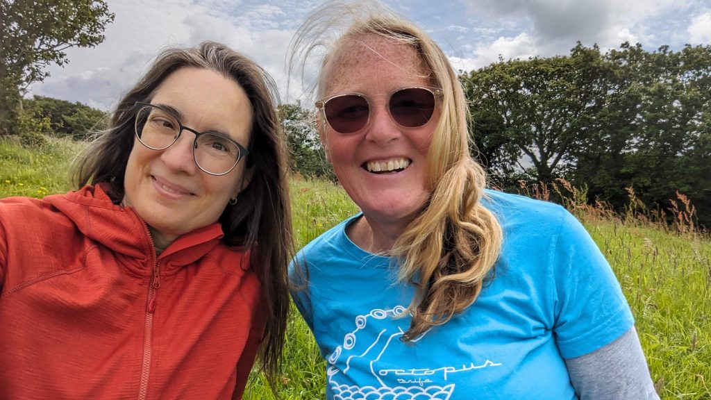 Mia & Caroline at Eithinog Nature Reserve Bangor